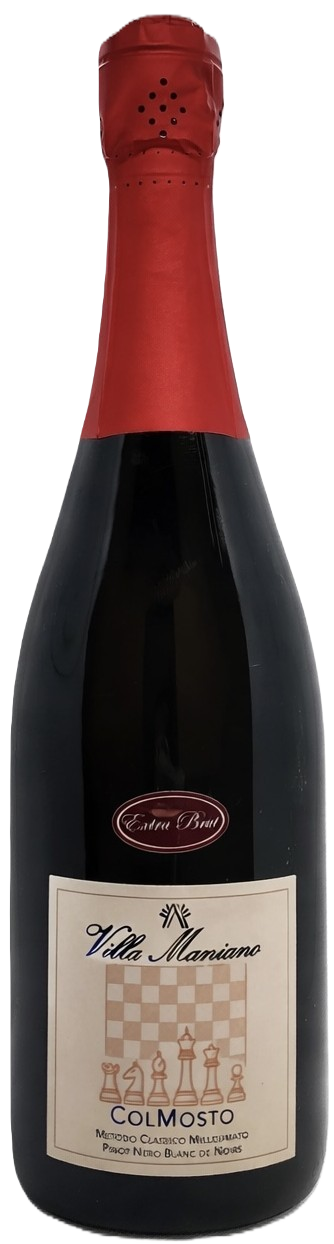 Spumante metodo classico millesimato Pinot Nero Blanc de Noirs, affinamento sui lieviti del mosto